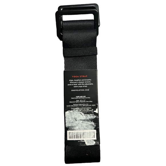 NWT Peloton Yoga Strap, Black, Nylon Polyester & Zinc Alloy, 10’ x 1.5” - Align - Picture 2 of 2